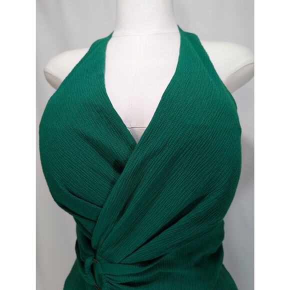 Siena Emerald Green Crinkle Knit Halter Dress
Size 12 – NWT - Picture 3 of 9